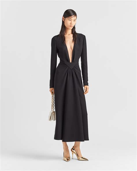 cady dress prada|Black Long Cady Dress .